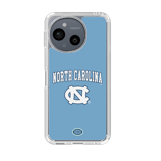 スリムプロテクションケース［ ノースカロライナ大学 - ロゴ - light blue ］