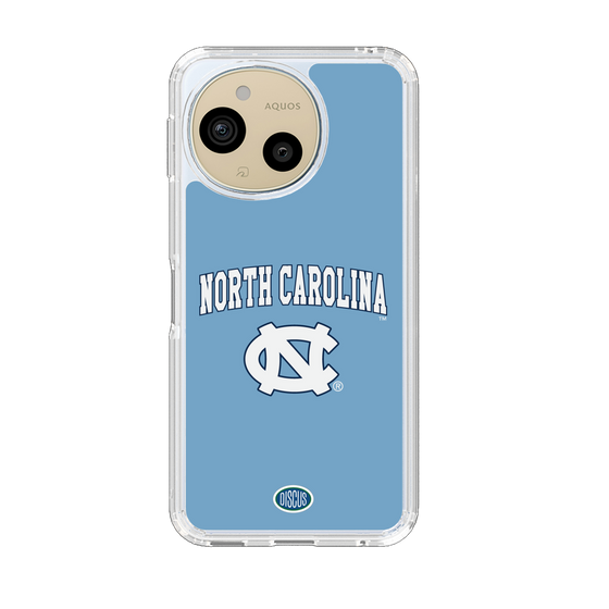 スリムプロテクションケース［ ノースカロライナ大学 - ロゴ - light blue ］