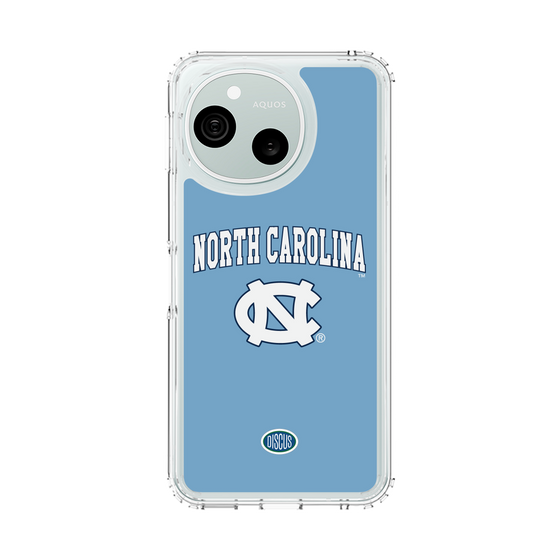スリムプロテクションケース［ ノースカロライナ大学 - ロゴ - light blue ］