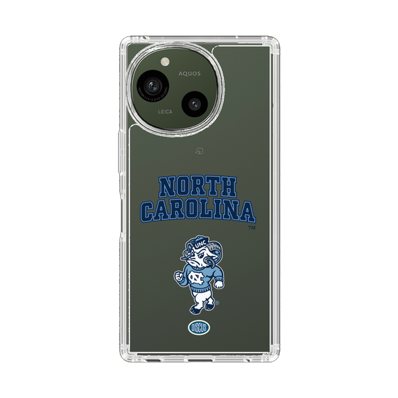 スリムプロテクションケース［ ノースカロライナ大学 - 雄羊 - clear ］