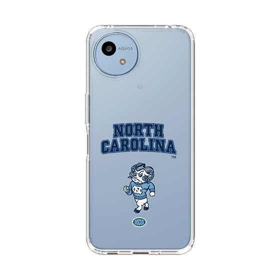 スリムプロテクションケース［ ノースカロライナ大学 - 雄羊 - clear ］