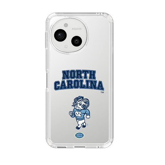 スリムプロテクションケース［ ノースカロライナ大学 - 雄羊 - clear ］