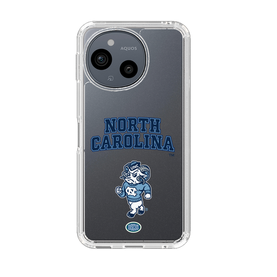 スリムプロテクションケース［ ノースカロライナ大学 - 雄羊 - clear ］