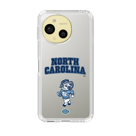 スリムプロテクションケース［ ノースカロライナ大学 - 雄羊 - clear ］