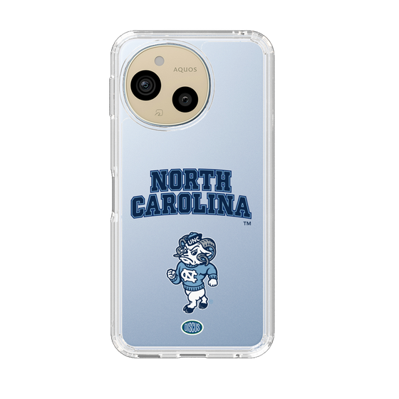 スリムプロテクションケース［ ノースカロライナ大学 - 雄羊 - clear ］