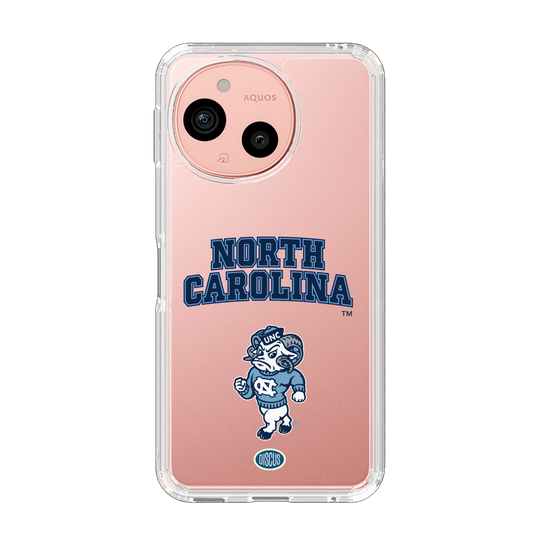 スリムプロテクションケース［ ノースカロライナ大学 - 雄羊 - clear ］