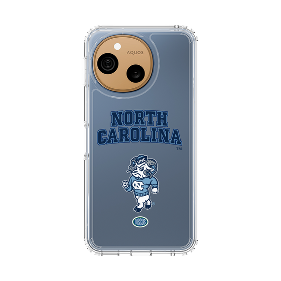 スリムプロテクションケース［ ノースカロライナ大学 - 雄羊 - clear ］