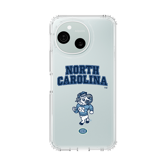 スリムプロテクションケース［ ノースカロライナ大学 - 雄羊 - clear ］