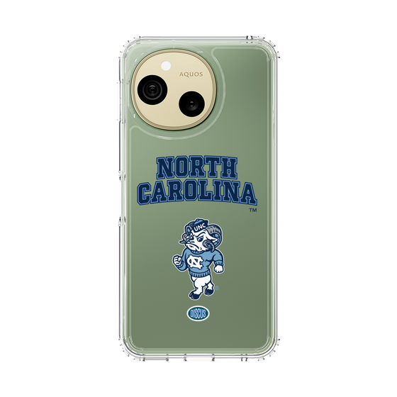 スリムプロテクションケース［ ノースカロライナ大学 - 雄羊 - clear ］