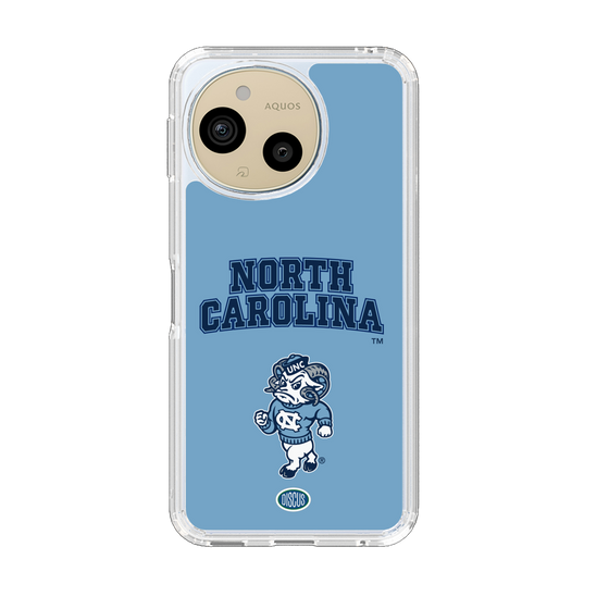 スリムプロテクションケース［ ノースカロライナ大学 - 雄羊 - light blue ］