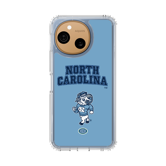 スリムプロテクションケース［ ノースカロライナ大学 - 雄羊 - light blue ］