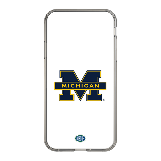 スリムプロテクションケース［ ミシガン大学 - ロゴ - Clear ］