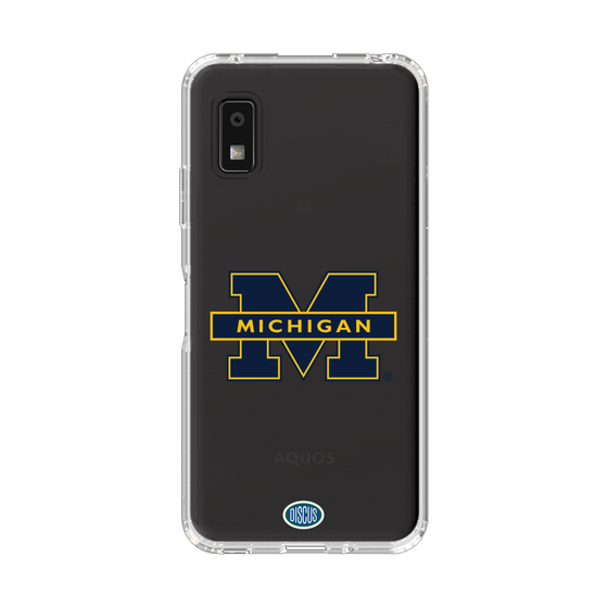 スリムプロテクションケース［ ミシガン大学 - ロゴ - Clear ］