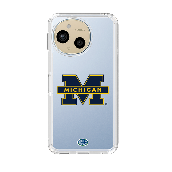 スリムプロテクションケース［ ミシガン大学 - ロゴ - Clear ］