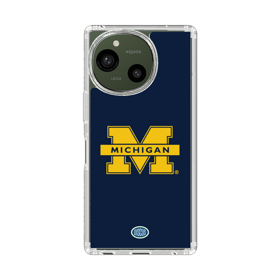スリムプロテクションケース［ ミシガン大学 - ロゴ - Navy ］