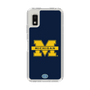 スリムプロテクションケース［ ミシガン大学 - ロゴ - Navy ］