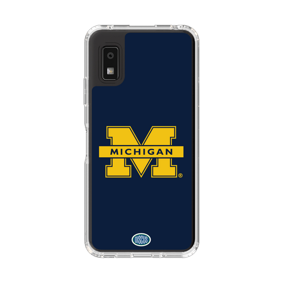 スリムプロテクションケース［ ミシガン大学 - ロゴ - Navy ］