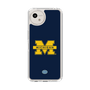 スリムプロテクションケース［ ミシガン大学 - ロゴ - Navy ］