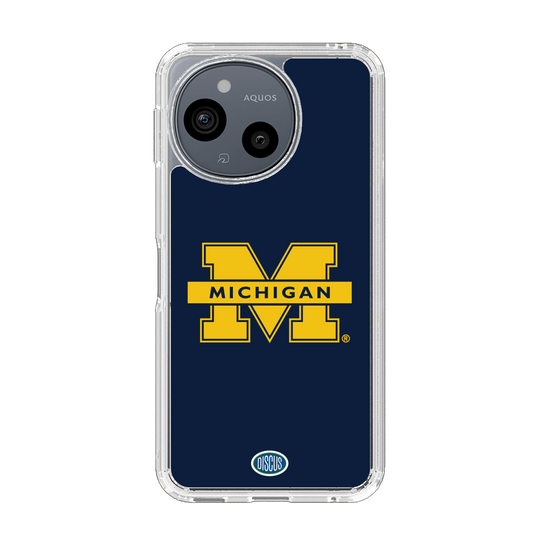 スリムプロテクションケース［ ミシガン大学 - ロゴ - Navy ］