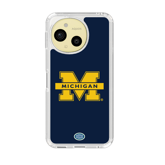 スリムプロテクションケース［ ミシガン大学 - ロゴ - Navy ］