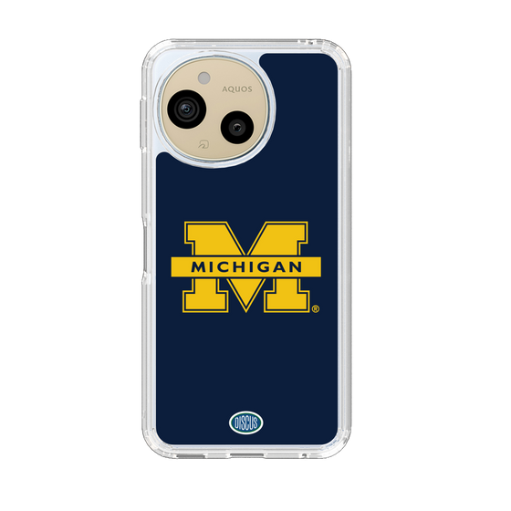 スリムプロテクションケース［ ミシガン大学 - ロゴ - Navy ］