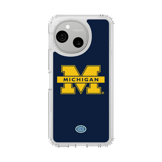 スリムプロテクションケース［ ミシガン大学 - ロゴ - Navy ］