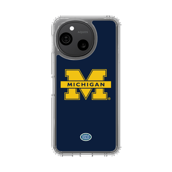 スリムプロテクションケース［ ミシガン大学 - ロゴ - Navy ］