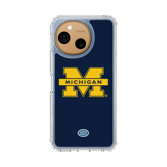 スリムプロテクションケース［ ミシガン大学 - ロゴ - Navy ］
