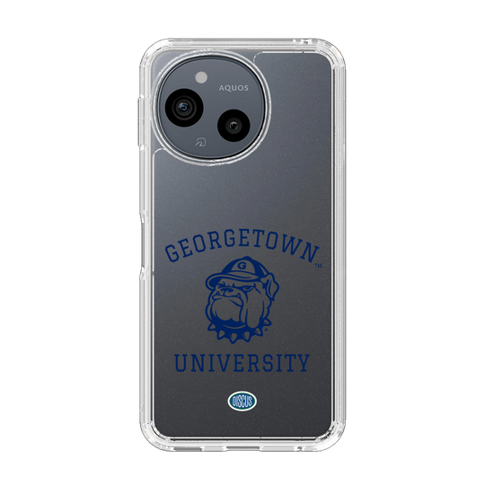 スリムプロテクションケース［ ジョージタウン大学 - Jack the Bulldog - clear ］