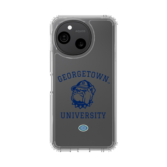 スリムプロテクションケース［ ジョージタウン大学 - Jack the Bulldog - clear ］