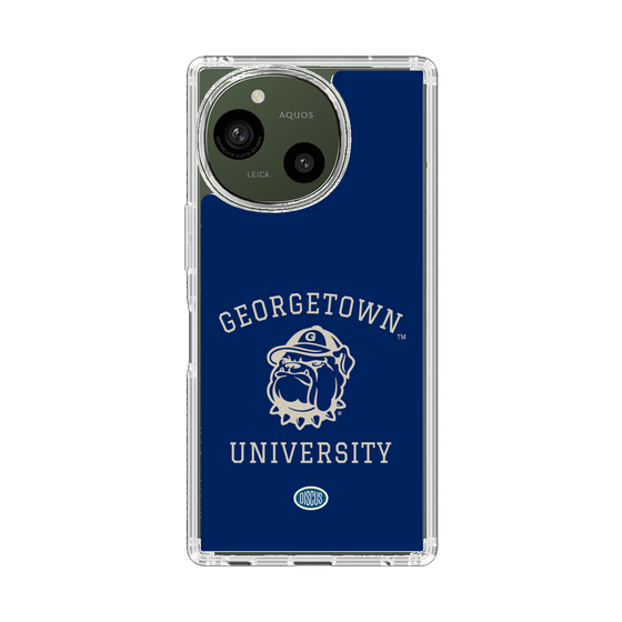 スリムプロテクションケース［ ジョージタウン大学 - Jack the Bulldog - blue ］