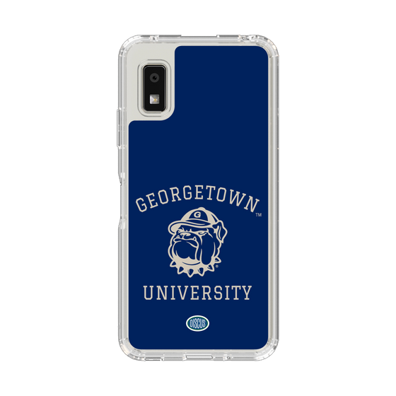 スリムプロテクションケース［ ジョージタウン大学 - Jack the Bulldog - blue ］