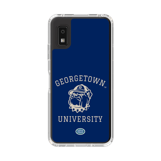 スリムプロテクションケース［ ジョージタウン大学 - Jack the Bulldog - blue ］