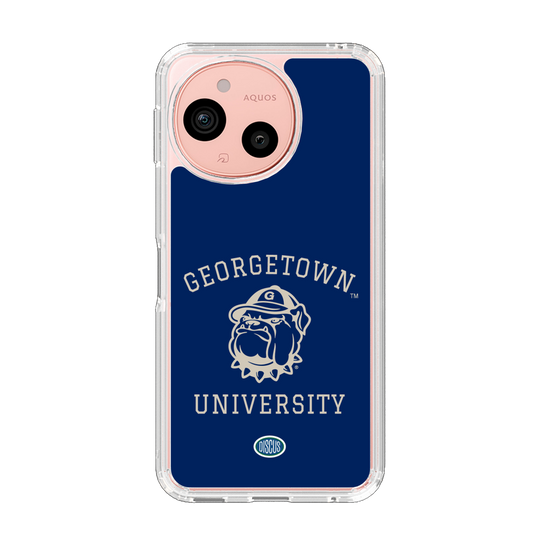 スリムプロテクションケース［ ジョージタウン大学 - Jack the Bulldog - blue ］