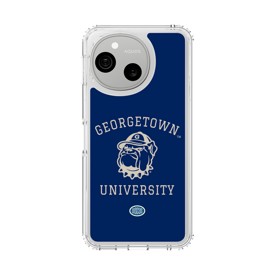 スリムプロテクションケース［ ジョージタウン大学 - Jack the Bulldog - blue ］