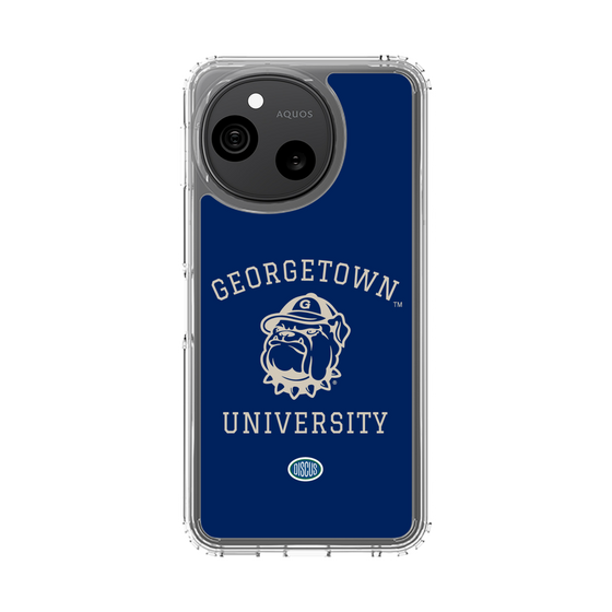 スリムプロテクションケース［ ジョージタウン大学 - Jack the Bulldog - blue ］