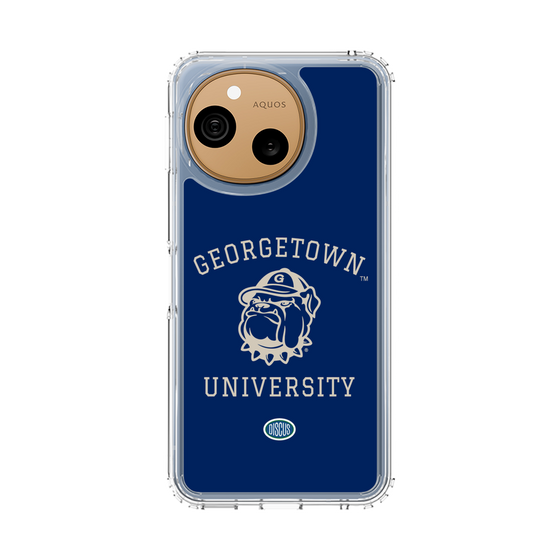 スリムプロテクションケース［ ジョージタウン大学 - Jack the Bulldog - blue ］