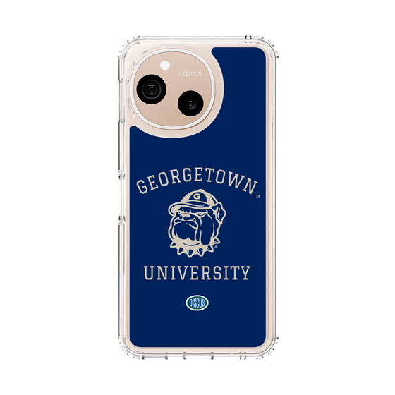 スリムプロテクションケース［ ジョージタウン大学 - Jack the Bulldog - blue ］