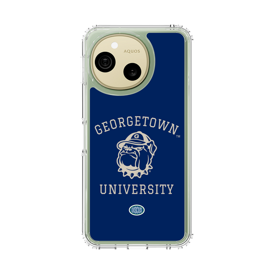 スリムプロテクションケース［ ジョージタウン大学 - Jack the Bulldog - blue ］