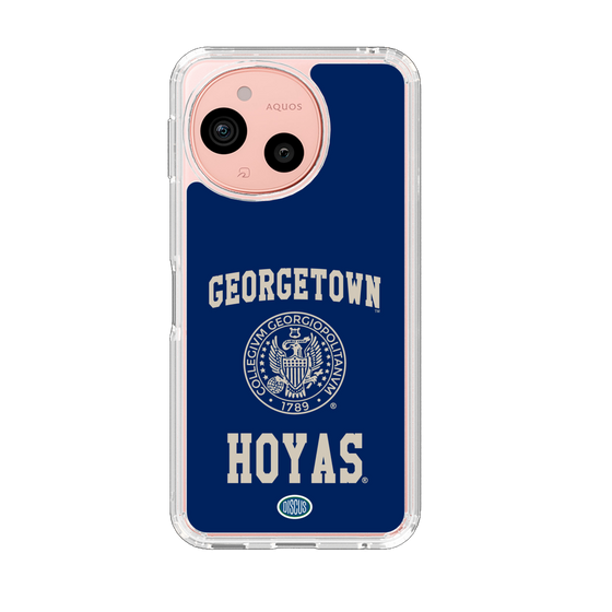 スリムプロテクションケース［ ジョージタウン大学 - エムブレム - gray ］