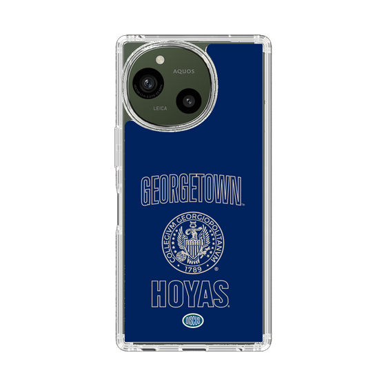 スリムプロテクションケース［ ジョージタウン大学 - エムブレム - blue ］