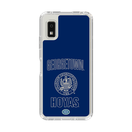 スリムプロテクションケース［ ジョージタウン大学 - エムブレム - blue ］