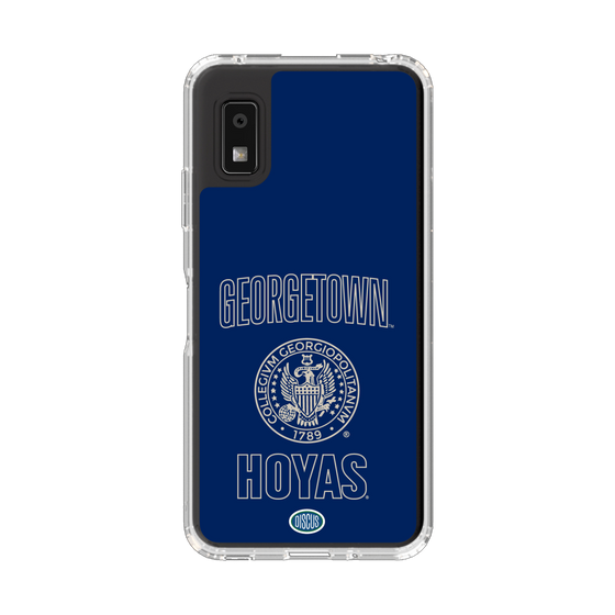 スリムプロテクションケース［ ジョージタウン大学 - エムブレム - blue ］