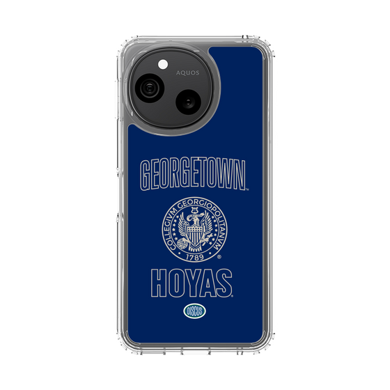 スリムプロテクションケース［ ジョージタウン大学 - エムブレム - blue ］