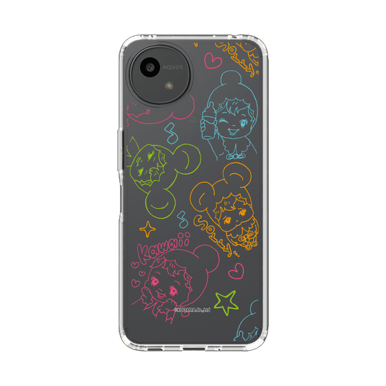 スリムプロテクションケース［ なかよしチャーミーちゃん - ライン ］