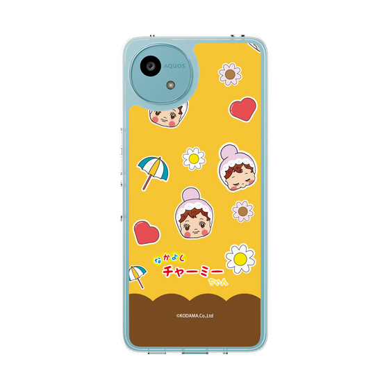 スリムプロテクションケース［ なかよしチャーミーちゃん - チャーミーちゃんとお花 ］