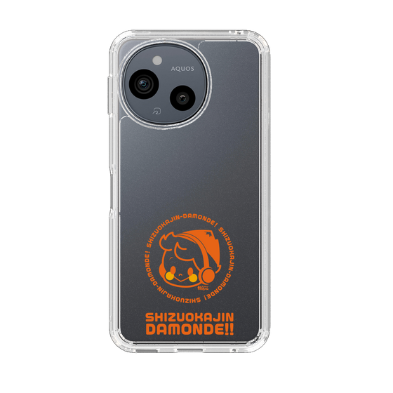 スリムプロテクションケース［ 静岡人 - だもんで坊やDJ - オレンジ ］