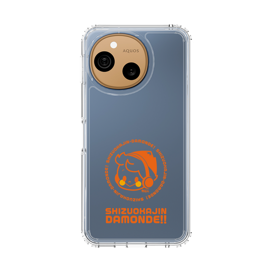 スリムプロテクションケース［ 静岡人 - だもんで坊やDJ - オレンジ ］