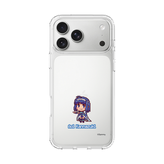 スリムプロテクションケース［ ツインエンジェル - 神無月 葵 - ドットイラスト ］
