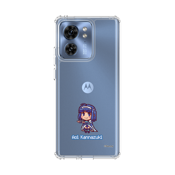 スリムプロテクションケース［ ツインエンジェル - 神無月 葵 - ドットイラスト ］